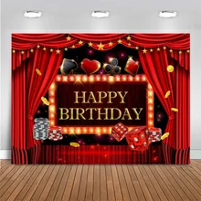 Mocsicka Casino Theme Happy Birthday Backdrop for Photography Red Curtains Poker Dice Birthday Party Photo Background Photocall
Mocsicka Casino Theme Happy Birthday Backdrop for Photography Red Curtains Poker Dice Birthday Party Photo Background Photocall