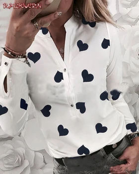 Women Polka Dot Blouse Women Long Sleeve V Neck Button Shirt Autumn Winter Fashion Button Ladies Tops Casual Loose Clothes
Women Polka Dot Blouse Women Long Sleeve V Neck Button Shirt Autumn Winter Fashion Button Ladies Tops Casual Loose Clothes