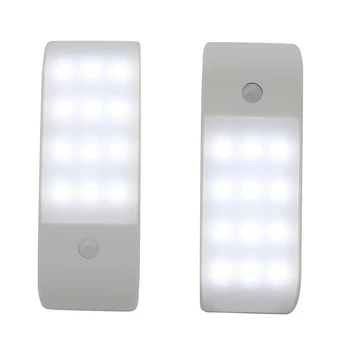 Cabinet Lights Wardrobe Lights Motion Sensor,12 LED USB Rechargeable Wireless Under Drawer Lighting,Magnetic Bars on Anywhere Po 
Cabinet Lights Wardrobe Lights Motion Sensor,12 LED USB Rechargeable Wireless Under Drawer Lighting,Magnetic Bars on Anywhere Po