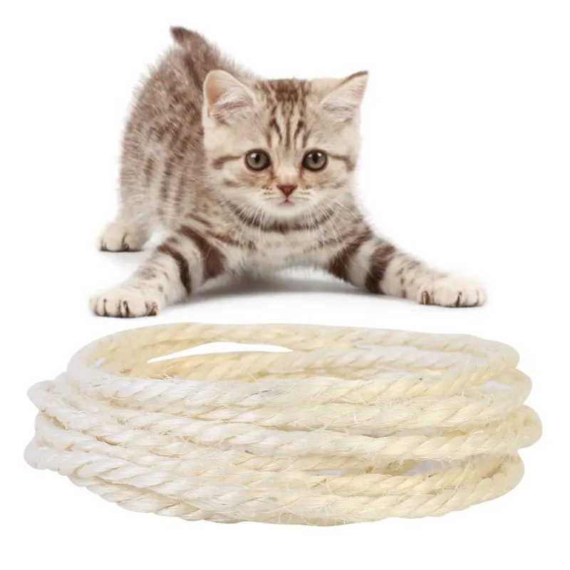 3/5m Cat Natural Sisal Rope for Scratching Post Tree Replacement Hemp Rope for Repairing Recovering DIY Scratcher
3/5m Cat Natural Sisal Rope for Scratching Post Tree Replacement Hemp Rope for Repairing Recovering DIY Scratcher