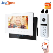 

Jeatone WiFi Video Intercom Kit Villa Apartment System 1Doorbell 2Home Doorphone Video Call AHD 960P Tuya APP Remote Unlock