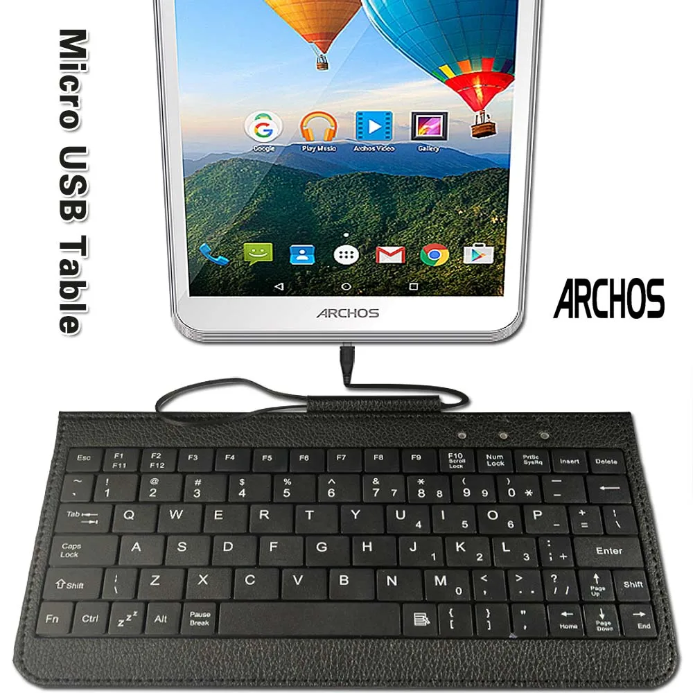 Micro USB Keyboard PU Leather Stand Case for ARCHOS 7/ARCHOS 70/70b Helium Drop Resistance Tablet Keyboard+Bracket
Micro USB Keyboard PU Leather Stand Case for ARCHOS 7/ARCHOS 70/70b Helium Drop Resistance Tablet Keyboard+Bracket