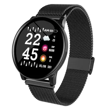 Bakeey W8 Heart Rate Blood Pressure Oxygen Test Sleep Monitor Waterproof Camera Remote Control Remind Smart Watch Business Style
Bakeey W8 Heart Rate Blood Pressure Oxygen Test Sleep Monitor Waterproof Camera Remote Control Remind Smart Watch Business Style