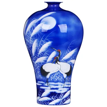 JINGDEZHEN MASTER HAND PAINTED BLUE PORCELAIN VASE RED-CROWNED CRANE PATTERN HOME OFFICE DECORATION FLOWER VASE
JINGDEZHEN MASTER HAND PAINTED BLUE PORCELAIN VASE RED-CROWNED CRANE PATTERN HOME OFFICE DECORATION FLOWER VASE