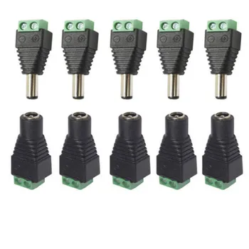 2020 5pcs Female +5 Pcs Male DC Connector 2.1*5.5mm Power Jack Adapter Plug Cable Connector for 3528/5050/5730 Led Strip Light
2020 5pcs Female +5 Pcs Male DC Connector 2.1*5.5mm Power Jack Adapter Plug Cable Connector for 3528/5050/5730 Led Strip Light
