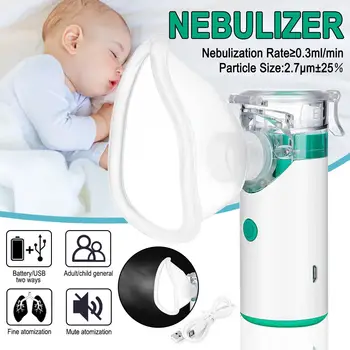 1200mAh Mini Handheld Portable Inhaler Nebulizer Silent Mesh Ultrasonic Children Adult Atomizer Asthma Liquid Atomization
1200mAh Mini Handheld Portable Inhaler Nebulizer Silent Mesh Ultrasonic Children Adult Atomizer Asthma Liquid Atomization