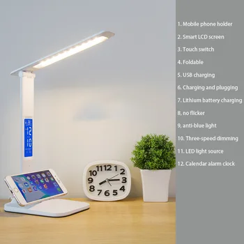 LED Desk Lamp Eye Protection Desk Dormitory Student Children's Learning Special Charge Plug-in Dual-Purpose LCD Bedside Lamp
LED Desk Lamp Eye Protection Desk Dormitory Student Children's Learning Special Charge Plug-in Dual-Purpose LCD Bedside Lamp