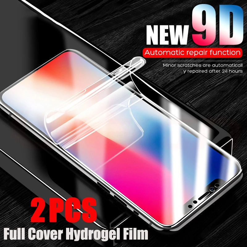 2 предмета в комплекте Полный Обложка гидрогель пленка для iPhone 11 Pro XS Max XR Защитная