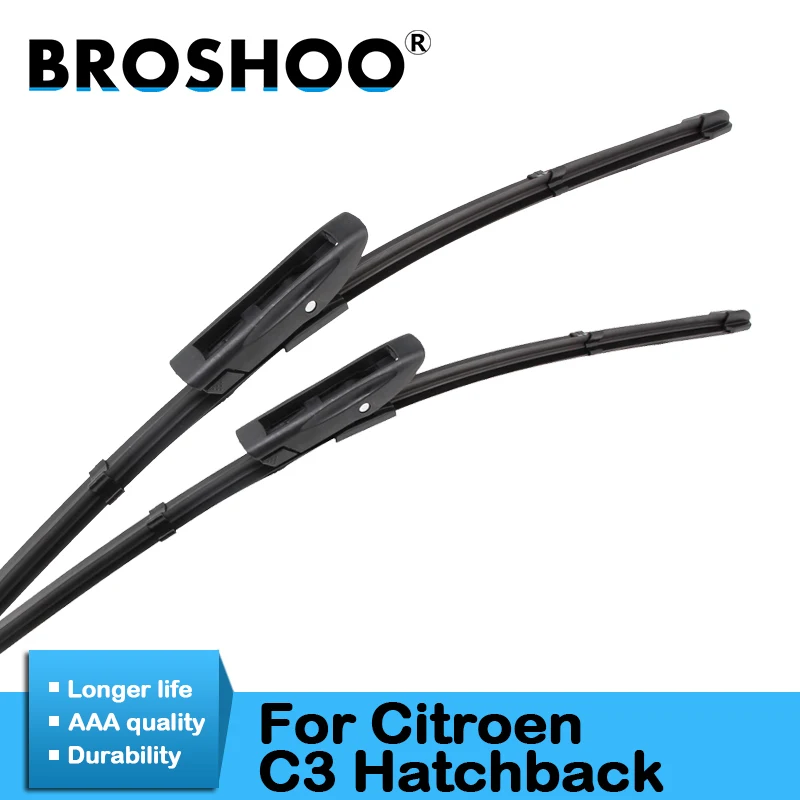 BROSHOO Auto Car Windshield Wiper Blade Natural Rubber For Citroen C3 Hatchback 2002 To 2016 Fit Hook/Bayonet Arms Accessories
BROSHOO Auto Car Windshield Wiper Blade Natural Rubber For Citroen C3 Hatchback 2002 To 2016 Fit Hook/Bayonet Arms Accessories