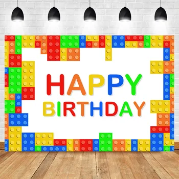 NeoBack Lego Happy Birthday Backdrop Colorful Kids Birthday Party Photo Backgrop Dessert Table Decor Props Photography Backdrops
NeoBack Lego Happy Birthday Backdrop Colorful Kids Birthday Party Photo Backgrop Dessert Table Decor Props Photography Backdrops