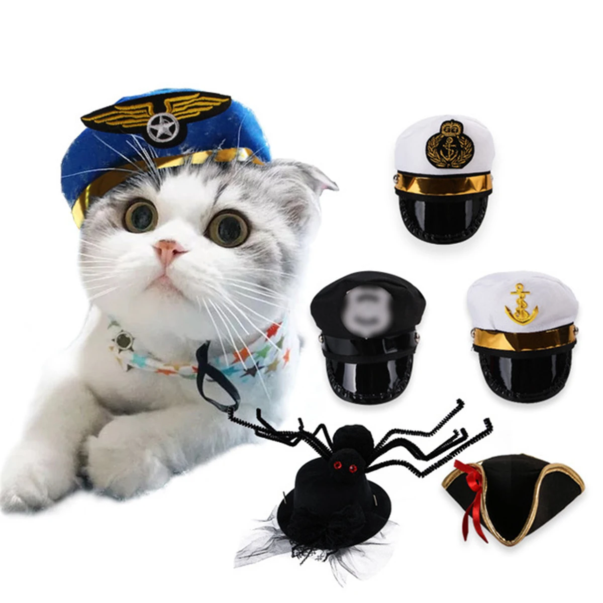 2019 Funny Creative Pet Costumes Cat Dog Cosplay Hat Halloween Policeman Pirate Captain Sailor Puppy Cap Party Photograph Prop
2019 Funny Creative Pet Costumes Cat Dog Cosplay Hat Halloween Policeman Pirate Captain Sailor Puppy Cap Party Photograph Prop