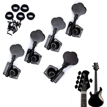 5 Strings Bass Guitar Tuning Pegs 4R1L Vintage Open Gear Tuning Pegs Black Keys Tuners Machine Head Knobs for Bass Accessories
5 Strings Bass Guitar Tuning Pegs 4R1L Vintage Open Gear Tuning Pegs Black Keys Tuners Machine Head Knobs for Bass Accessories