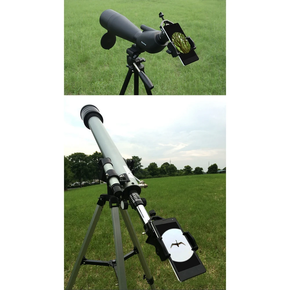 Universal Telescope Astronomical Cell Phone Adapter Clip Mount Spotting Scope Binocular Clip Bracket Adjustable Phone Holder
Universal Telescope Astronomical Cell Phone Adapter Clip Mount Spotting Scope Binocular Clip Bracket Adjustable Phone Holder