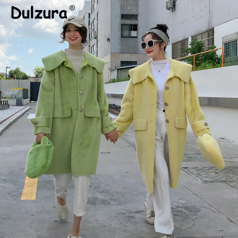 Cute Macaron Color Faux Mink Fur Windbreaker Coat Women 2019 Winter Candy Girls Single Breasted Jacket Top Street Sweet Overcoat 
Cute Macaron Color Faux Mink Fur Windbreaker Coat Women 2019 Winter Candy Girls Single Breasted Jacket Top Street Sweet Overcoat