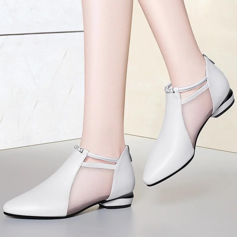 2019 Spring Summer New Style Flat Sandals Pointed-Toe Net Boots Gauze Leather Shoes Spring Flat Heel Soft Leather Mom WOMEN'S Sh
2019 Spring Summer New Style Flat Sandals Pointed-Toe Net Boots Gauze Leather Shoes Spring Flat Heel Soft Leather Mom WOMEN'S Sh