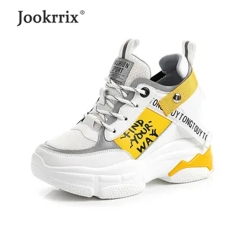 Jookrrix 2019 Women Fashion Comfortable Wedges Shoes Lady Genuine Leather Casual Sneakers Girls Increased 5cm Chunky Shoes
Jookrrix 2019 Women Fashion Comfortable Wedges Shoes Lady Genuine Leather Casual Sneakers Girls Increased 5cm Chunky Shoes