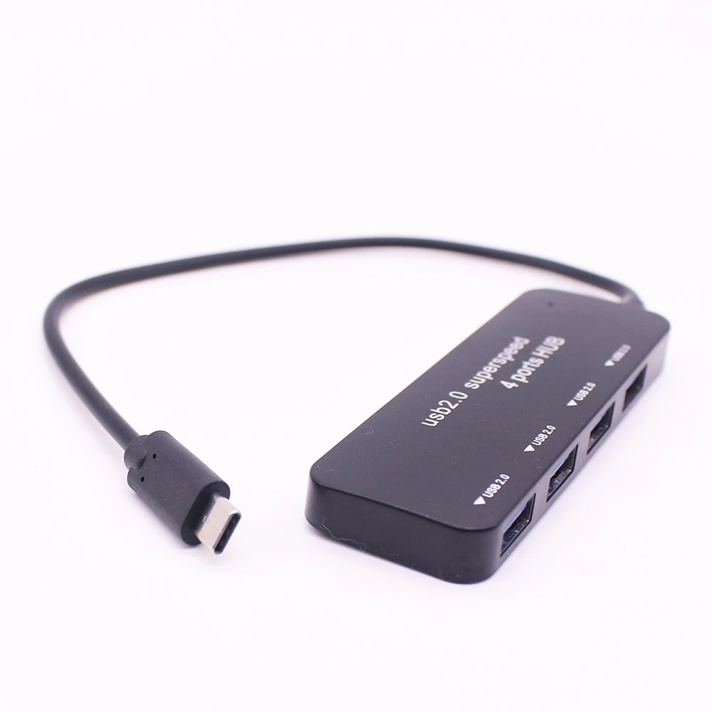 Фото 4 в 1 хаб порты USB 2 0 адаптер OTG Type-C USB-C HUB для ПК ноутбука Macbook Заводская цена высокое