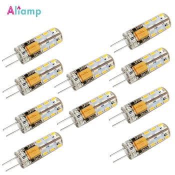 

G4 LED Light Bulbs Lamp Warm White 1.5-2W 2V AC DC 2600-2900K Replaces 15W Halogen Silicone Corn Lightbulb for Home Decor 10Pack