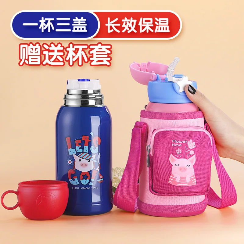 316 Insulated Cup Baby Stainless Steel Belt Straw Children Water Cup Young STUDENT'S Shatter-resistant Tumbler Daily Gift-giving
316 Insulated Cup Baby Stainless Steel Belt Straw Children Water Cup Young STUDENT'S Shatter-resistant Tumbler Daily Gift-giving