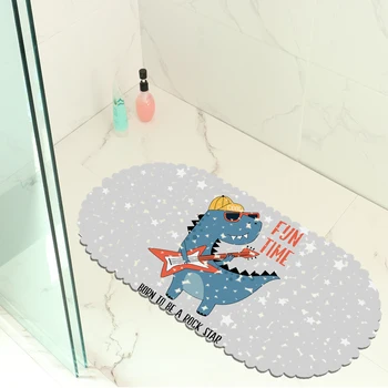 Cartoon Dinosaur Non Skid Sucker Bathroom Bath Mats Home Decor Eco-friendly Toilet Carpet PVC Oval Shower Mat Pad
Cartoon Dinosaur Non Skid Sucker Bathroom Bath Mats Home Decor Eco-friendly Toilet Carpet PVC Oval Shower Mat Pad