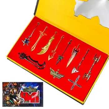 11Pcs/Set LOL Action Heroes Figures Metal Weapon Model Keychain Sets Toys Necklace Pendant Children Kids Gifts Lol Toy Set
11Pcs/Set LOL Action Heroes Figures Metal Weapon Model Keychain Sets Toys Necklace Pendant Children Kids Gifts Lol Toy Set