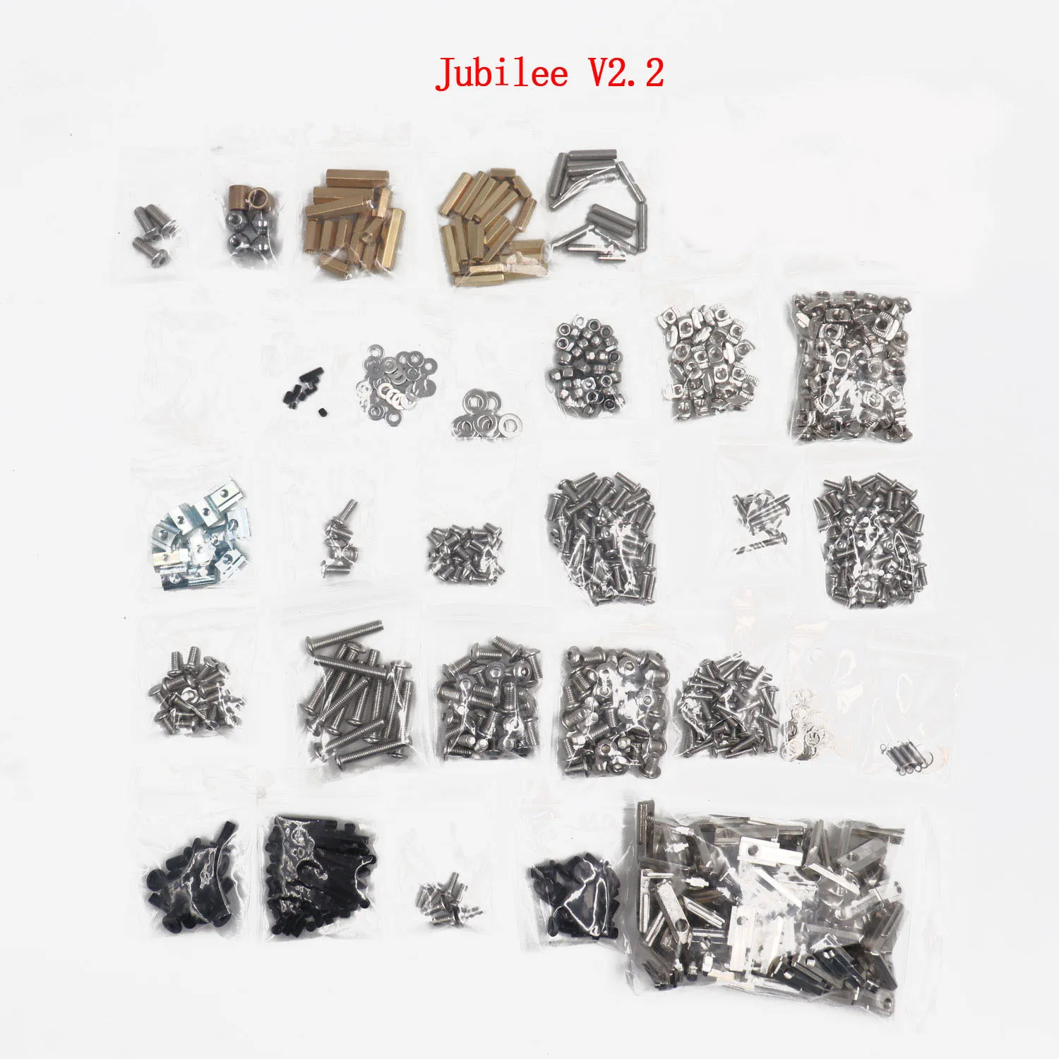 Blurolls Jubilee V2.2 3D Printer Tool Full Fasteners Kit With Screws Nuts Spacers Standoff
Blurolls Jubilee V2.2 3D Printer Tool Full Fasteners Kit With Screws Nuts Spacers Standoff