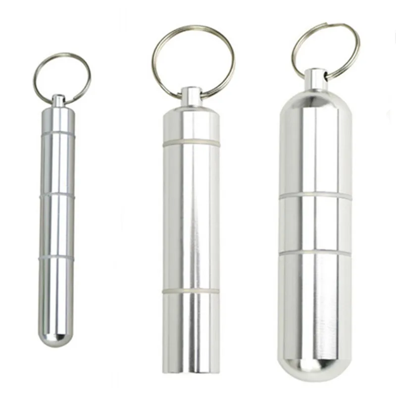 Aluminum Pill Box Case Capsule Shape Keychain Outdoor Waterproof Pocket Pill Holder Container Delicate Medicine Organizer Box
Aluminum Pill Box Case Capsule Shape Keychain Outdoor Waterproof Pocket Pill Holder Container Delicate Medicine Organizer Box