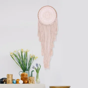 New Style Creative Hand Knitted Dreamcatcher mu quan Cotton Thread Wall Mural Decoration Pendant TV Backdrop Decoration Gift
New Style Creative Hand Knitted Dreamcatcher mu quan Cotton Thread Wall Mural Decoration Pendant TV Backdrop Decoration Gift