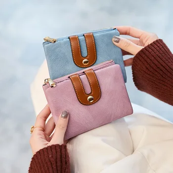 2020 New Korean Version of The Wallet Female Short Student Simple and Fashionable Wild Two Folding Wallet Women Cartera De Mujer
2020 New Korean Version of The Wallet Female Short Student Simple and Fashionable Wild Two Folding Wallet Women Cartera De Mujer