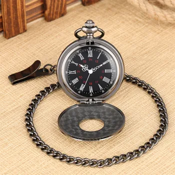 Classical Black Hollow Pocket Watch with Pocket Chain for Men Roman Numerals Dial Pendant Watches Gift for Boyfriend Drop Shipp 
Classical Black Hollow Pocket Watch with Pocket Chain for Men Roman Numerals Dial Pendant Watches Gift for Boyfriend Drop Shipp