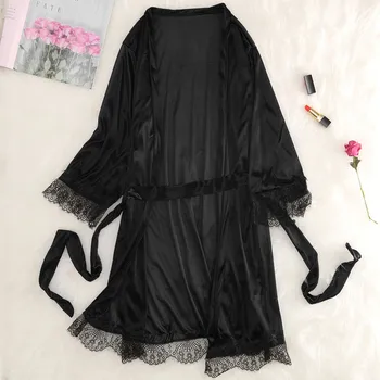peignoir femme Robes For Women Silk Robe Sexy Bathrobe Women Lace Dressing Gown Short Bath Robe batas de seda de mujer szlafrok
peignoir femme Robes For Women Silk Robe Sexy Bathrobe Women Lace Dressing Gown Short Bath Robe batas de seda de mujer szlafrok