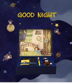 SIXONE Good Night Little Bear Stationery Set Student B6 Notepad Diary Postcard Stickers Gift Box School Educational Supplies
SIXONE Good Night Little Bear Stationery Set Student B6 Notepad Diary Postcard Stickers Gift Box School Educational Supplies