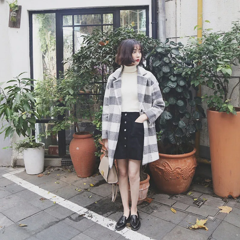 2019 Autumn Winter New Plaid Woolen Coat Female Long Section Korean Version Of Loose Student Thick Women's Woolen CoatAA110
2019 Autumn Winter New Plaid Woolen Coat Female Long Section Korean Version Of Loose Student Thick Women's Woolen CoatAA110