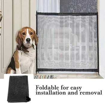 Magic Dog Gate Mesh Pet Fence Barrier Folding Safe Guard Indoor Outdoor Puppy Dog Separation Protect Enclosure Pet Supplies
Magic Dog Gate Mesh Pet Fence Barrier Folding Safe Guard Indoor Outdoor Puppy Dog Separation Protect Enclosure Pet Supplies
