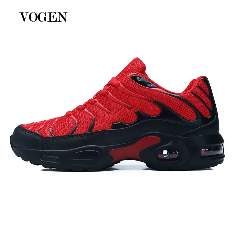 red colour shoes mens
