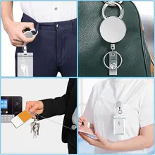 1 PCs Round Gray Key Ring Metal Wire Retractable Easy Pull Buckle Doctor ID Card Holder Keychain Badge Clip Educational Supplies
1 PCs Round Gray Key Ring Metal Wire Retractable Easy Pull Buckle Doctor ID Card Holder Keychain Badge Clip Educational Supplies