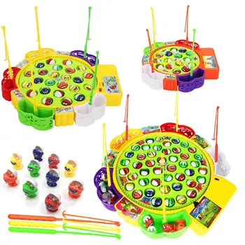 Kuulee Classical Fishing Toys Set for Kids Educational Toys with Music Electric Rotating Fishing Game Funny Sports Birthday Gift
Kuulee Classical Fishing Toys Set for Kids Educational Toys with Music Electric Rotating Fishing Game Funny Sports Birthday Gift