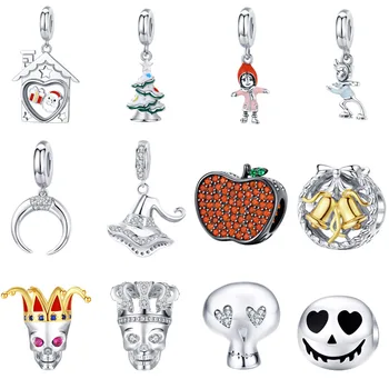 Christmas Halloween Diy 925 sterling silver original natural beads for jewelry making Fit charm pandora bracelet
Christmas Halloween Diy 925 sterling silver original natural beads for jewelry making Fit charm pandora bracelet