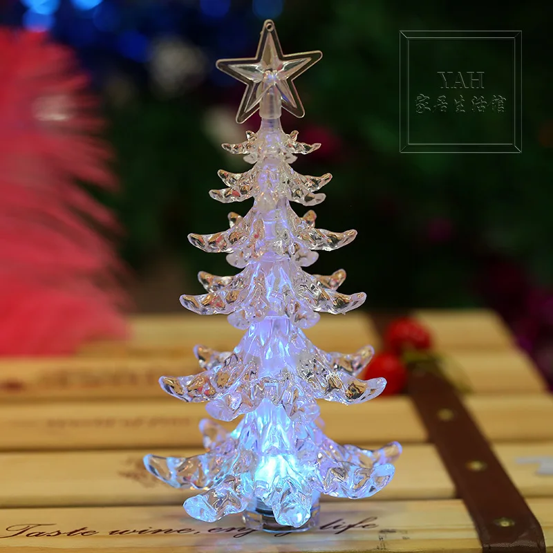 LED Lighting Transparent Colorful Christmas Tree Decorations Creative Plastic Mini-party Decorations
LED Lighting Transparent Colorful Christmas Tree Decorations Creative Plastic Mini-party Decorations
