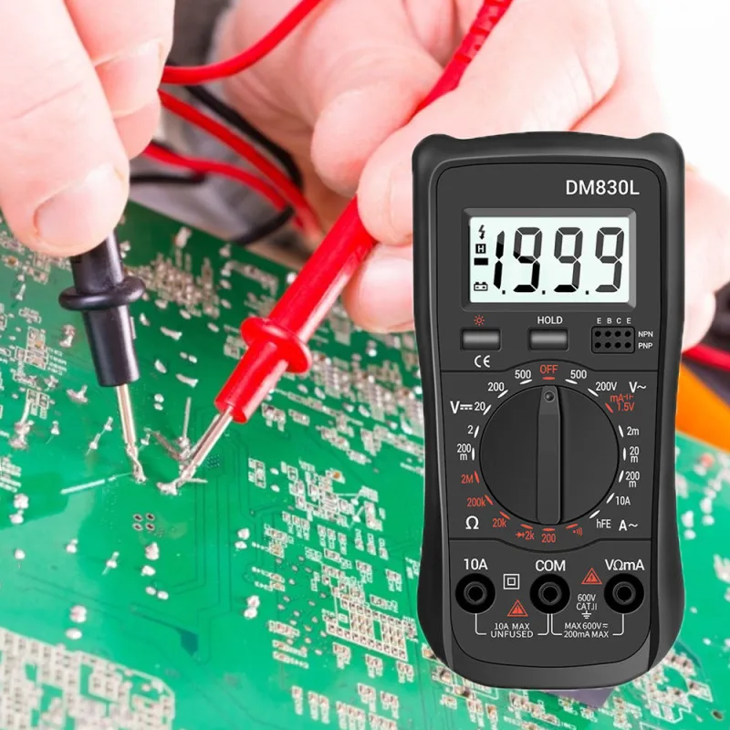 DC/AC Measuring Voltage LCD 31/2 Digital Multimeter Meter Testers Count Electrical Transistor Capacitance Multimetro Backlight
DC/AC Measuring Voltage LCD 31/2 Digital Multimeter Meter Testers Count Electrical Transistor Capacitance Multimetro Backlight