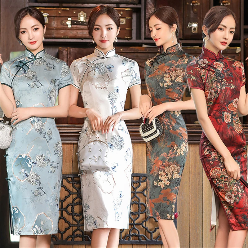 Китайские традиционные новые женские свадебные платья Qipao, женское Восточное классическое облегающее платье с цветочной вышивкой, чонсам
Китайские традиционные новые женские свадебные платья Qipao, женское Восточное классическое облегающее платье с цветочной вышивкой, чонсам