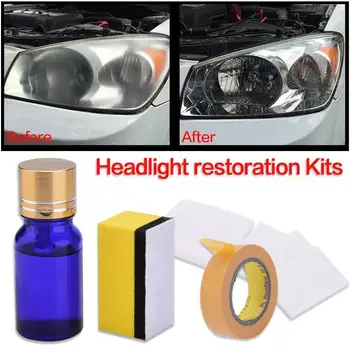 Kit Restoration Kit Headlight Lens Clean Wax Lamp Repairing Liquid Automotive Tool 10ML Sponge Dust-free Paper
Kit Restoration Kit Headlight Lens Clean Wax Lamp Repairing Liquid Automotive Tool 10ML Sponge Dust-free Paper