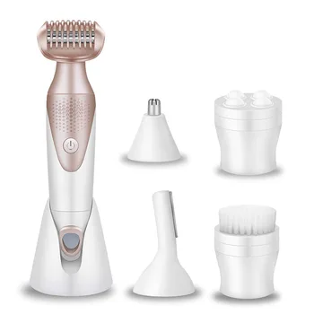 

2 In1 Female Epilator Electric Depilation Women Shaver Bikini Hair Removal Razor Trimmer Facial Depilador Body Epilator Shaver