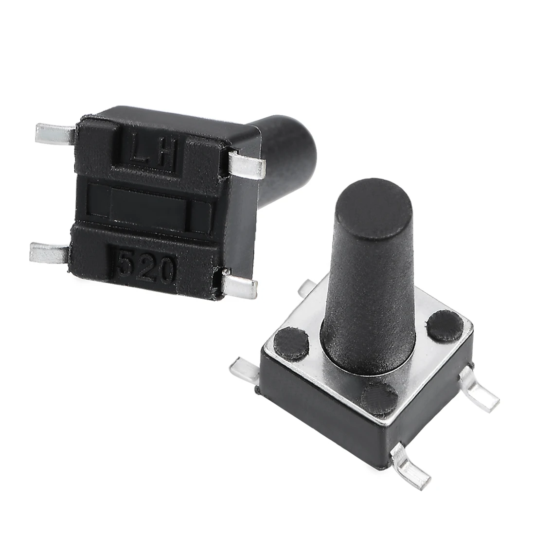 uxcell 6x6x12mm Momentary Panel PCB SMD SMT Mount 4 Pins Push Button SPST Tactile Tact Switch 55PCS 
uxcell 6x6x12mm Momentary Panel PCB SMD SMT Mount 4 Pins Push Button SPST Tactile Tact Switch 55PCS