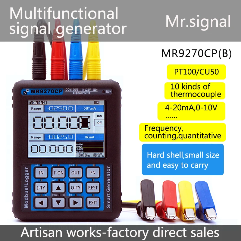 4-20mA generator calibration Current voltage PT100 thermocouple Signal Pressure transmitter MR2.0TFTPRO+
4-20mA generator calibration Current voltage PT100 thermocouple Signal Pressure transmitter MR2.0TFTPRO+