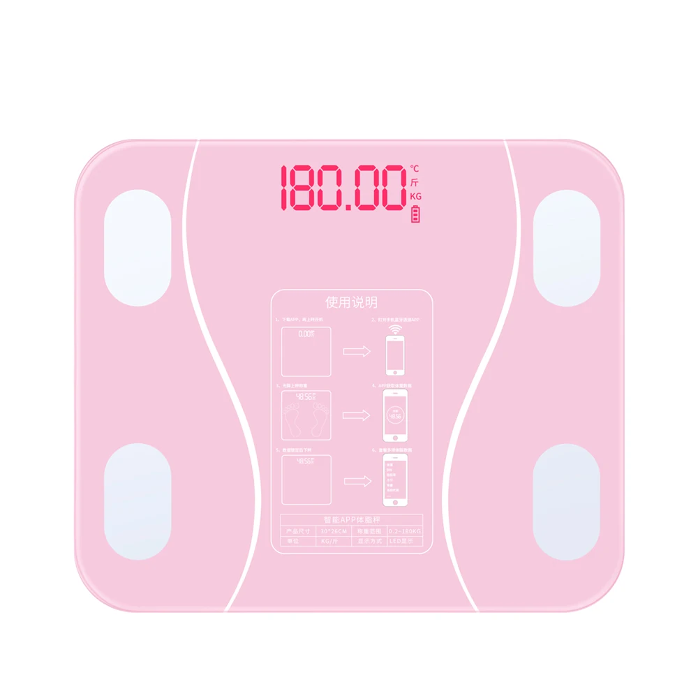 Hot New Bathroom Scale Multi-Functional Home Use Intelligent Body Fat Scale with Led Display BT Electronic Smart Digital Weight
Hot New Bathroom Scale Multi-Functional Home Use Intelligent Body Fat Scale with Led Display BT Electronic Smart Digital Weight