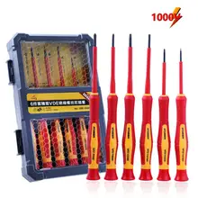 6pcs Screwdriver Kit Precision Magnetic Bits DIY Screw Driver Set Insulated Handles Tool Case For Smart Home Repair Hand ToolS
6pcs Screwdriver Kit Precision Magnetic Bits DIY Screw Driver Set Insulated Handles Tool Case For Smart Home Repair Hand ToolS