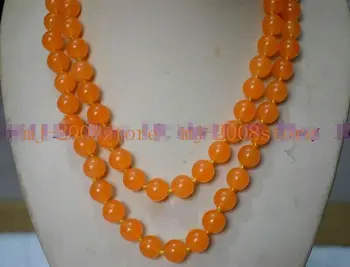 Long 32" 8mm Orange Jade Round Gemstone Beads Necklace
Long 32" 8mm Orange Jade Round Gemstone Beads Necklace