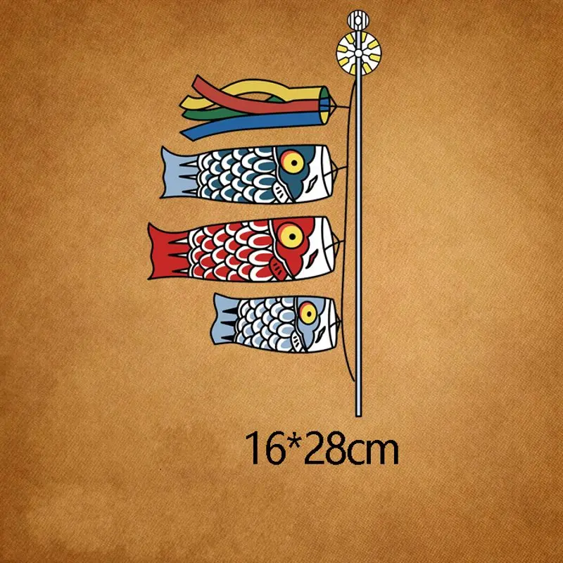 28x16cm Animal Carp Fish Flag Iron On Patches DIY Accessory Heat Transfer Washable Thermal Stickers For Clothes Hoodies Jeans
28x16cm Animal Carp Fish Flag Iron On Patches DIY Accessory Heat Transfer Washable Thermal Stickers For Clothes Hoodies Jeans