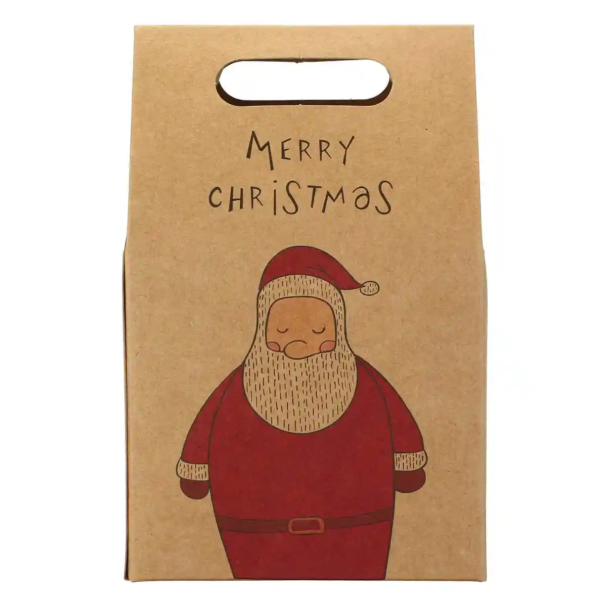 christmas kraft paper gifts bag gift holder candy box socks